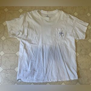 Guy Harvey By AFTCO Bluewater T Shirt 2005 Blue Marlin Fish Logo Pocket Mens XL